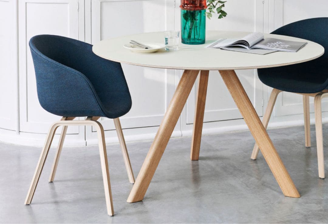 ⭐︎展示品　HAY cph20 グレーリノリウム　φ120 ダイニングテーブル