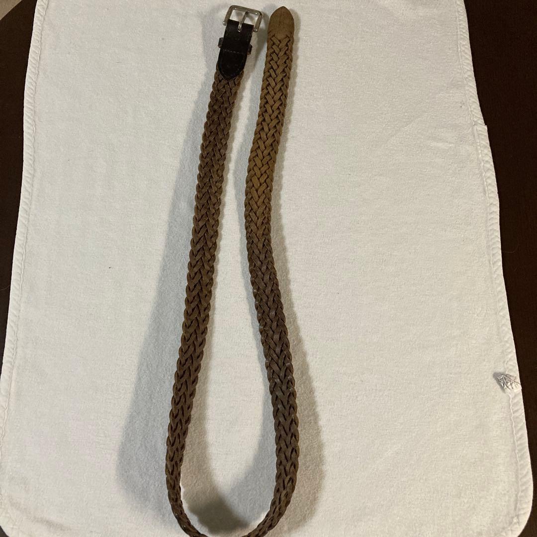 希少40 大きいサイズ ホワイトハウスコックス メッシュベルト ダークブラウン