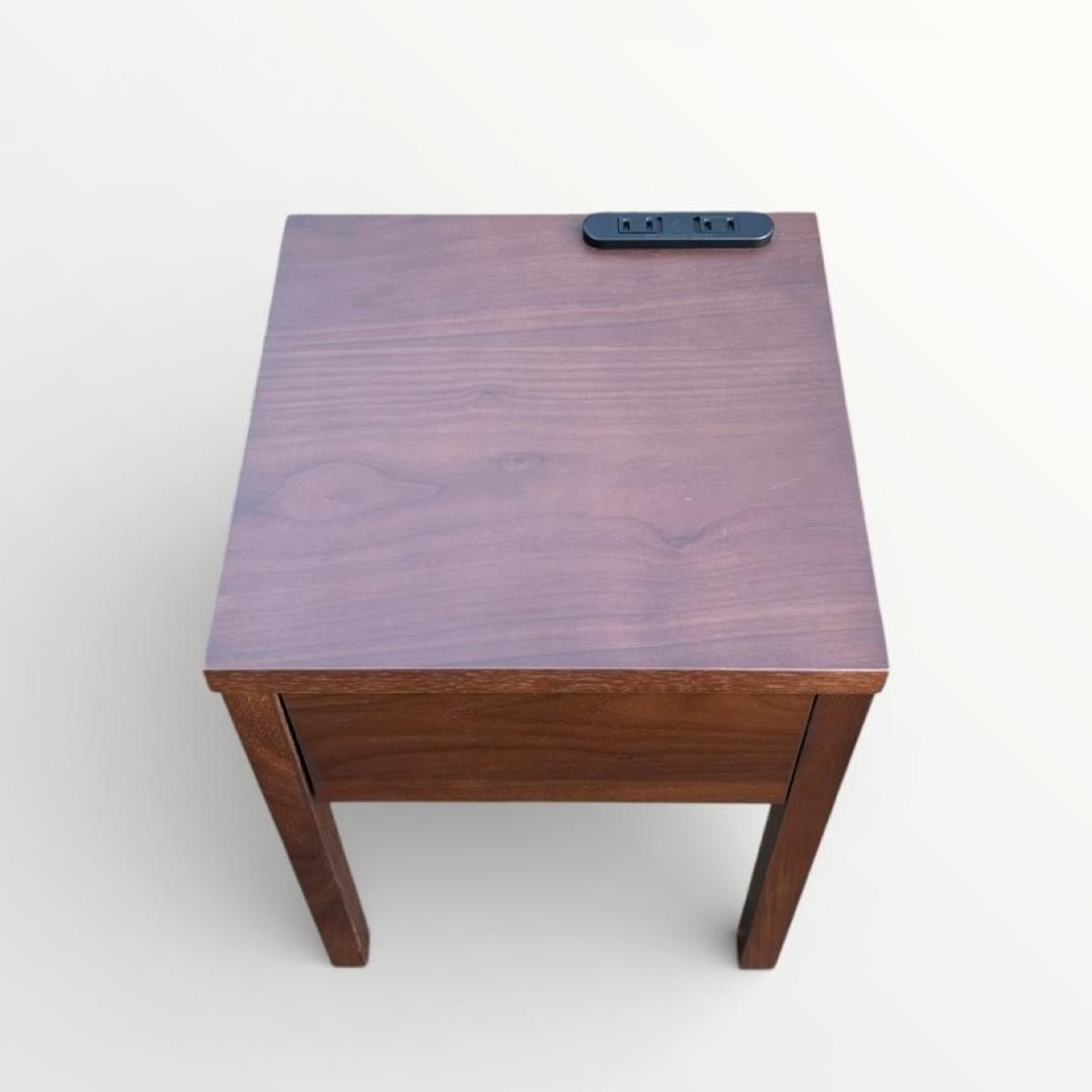 関家具 アマンドⅡ サイドテーブル ナイトテーブル ウォールナット 北欧デザイン