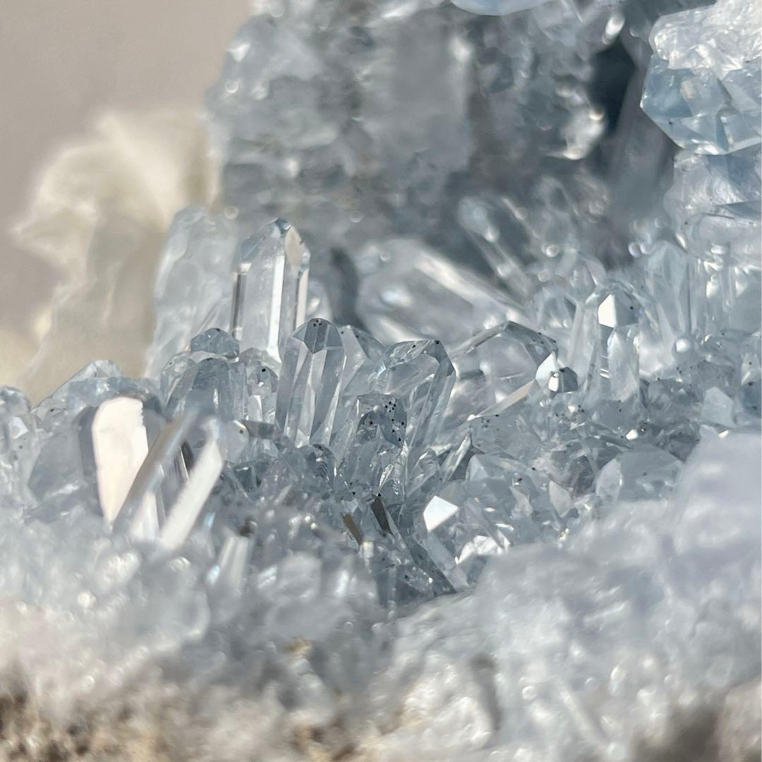 天然石 秘蔵＆美麗品 セレスタイト クラスター EXグレード