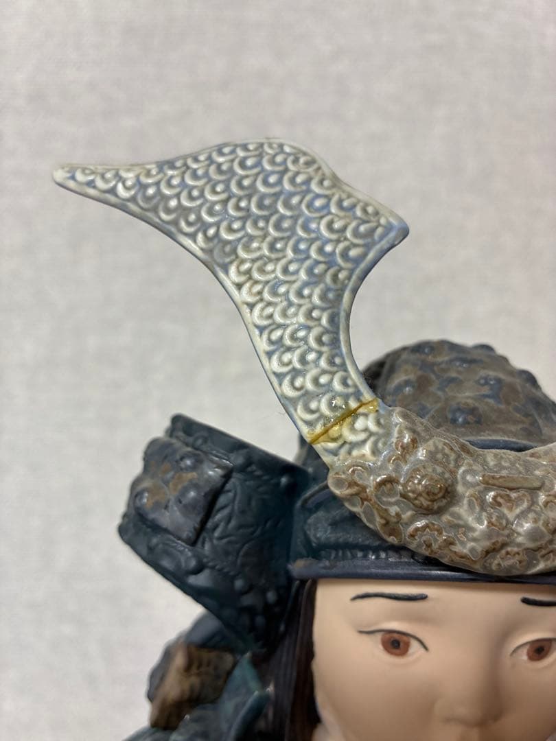 リヤドロ　若武者　五月人形　難あり