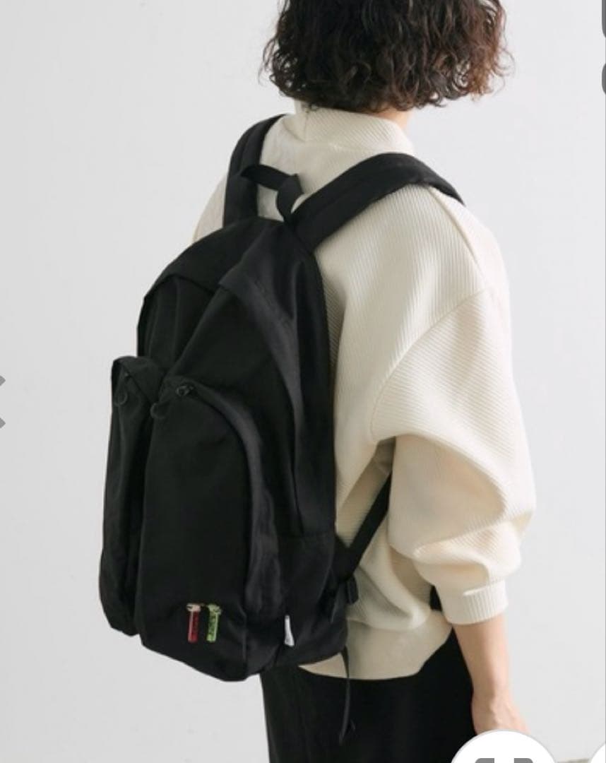 ear PAPILLONNER PEZ×ear撥水刺しゅうリュック　ブラック