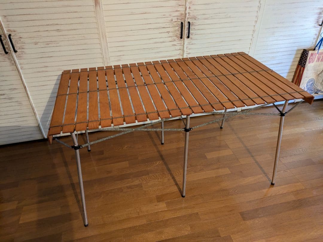 フランス製 Lallemand ラレマンド ウッドロールトップテーブル 廃盤品