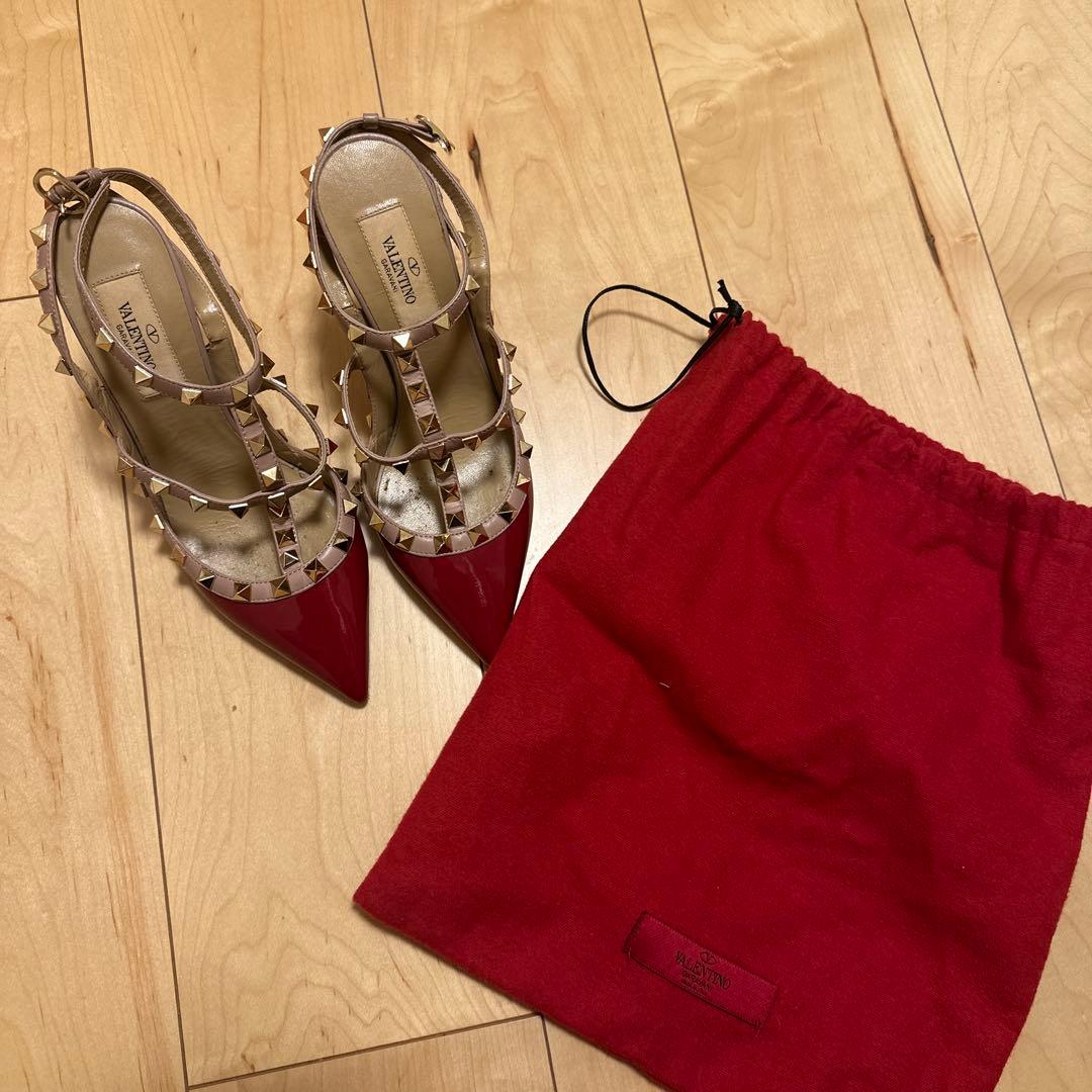 Valentino レッド ハイヒール・パンプス 36 サイズ