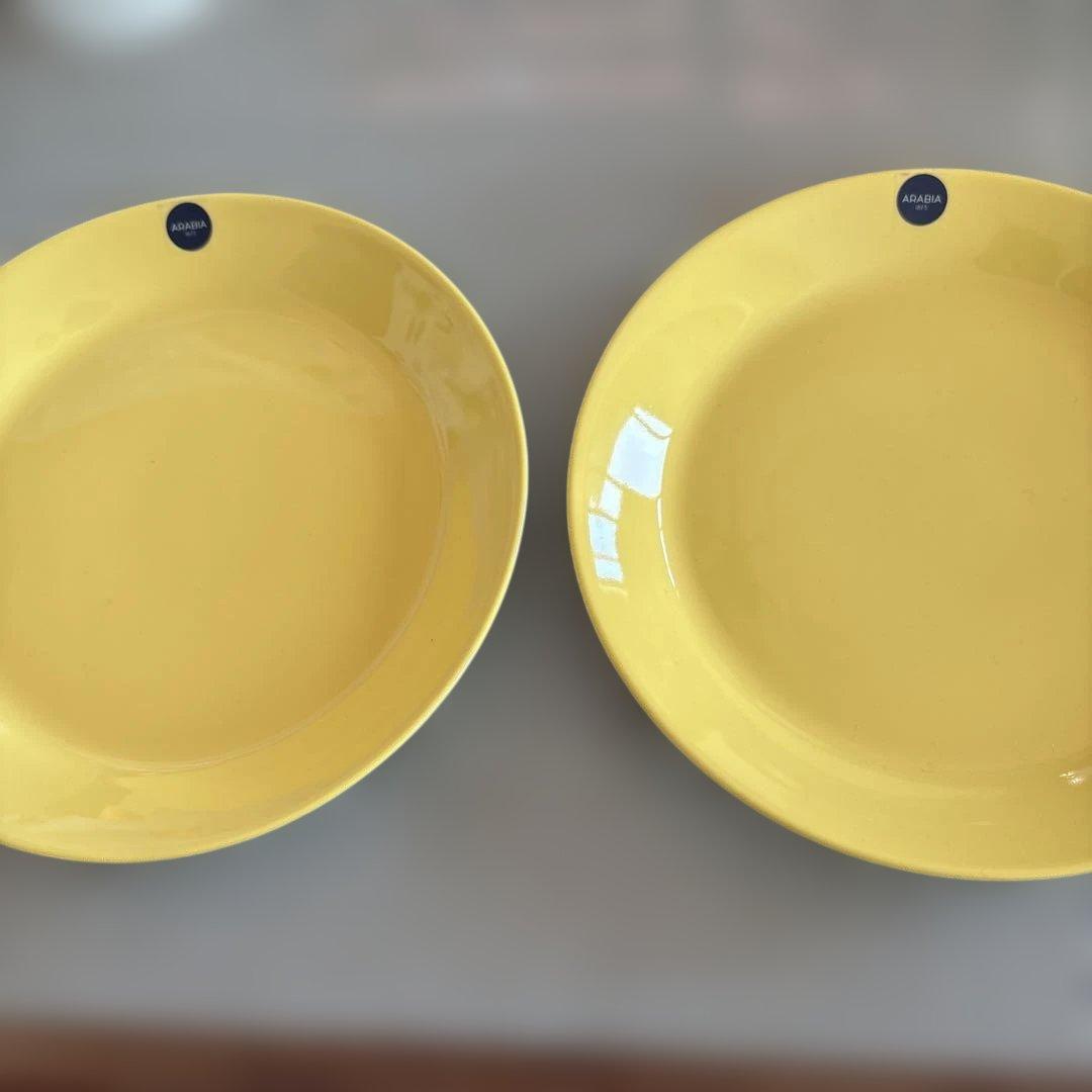 (新品未使用) ARABIA カラーズ　21センチ　プレート　2枚セット