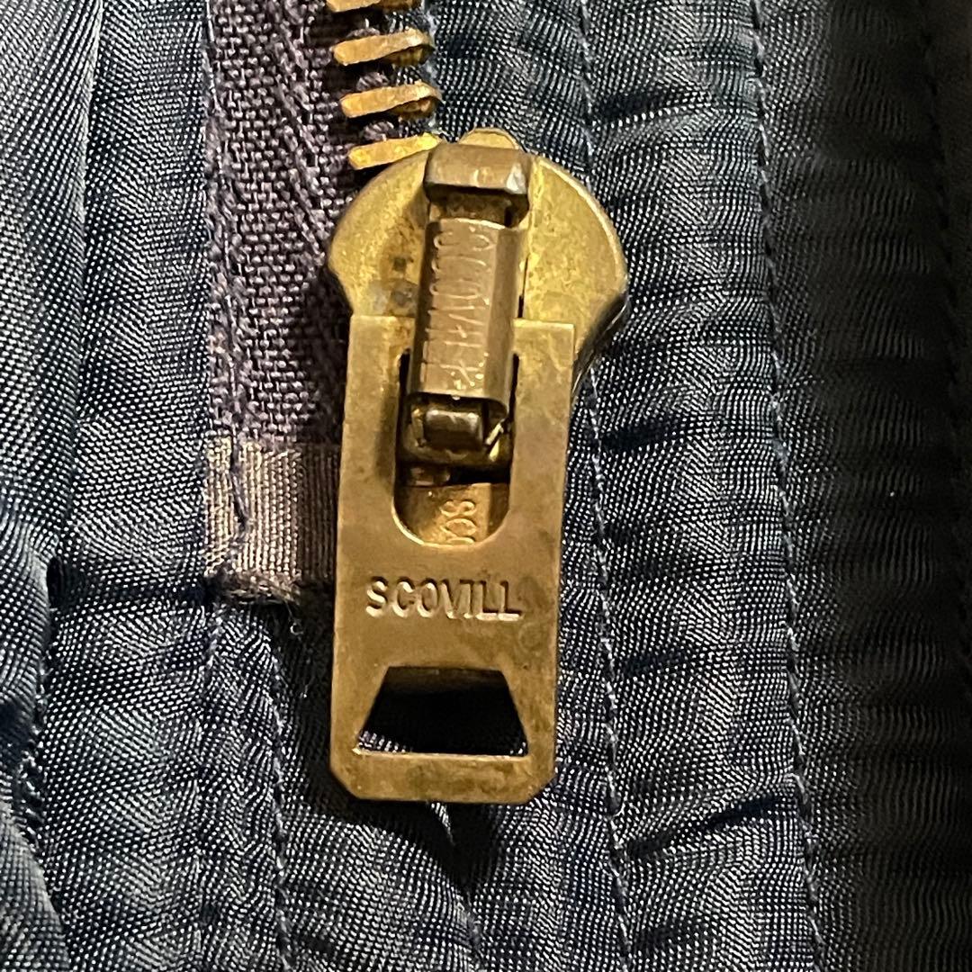 【ホッペタロマン】N-3B HOUSTON　M　ネイビー系　リフレクター付