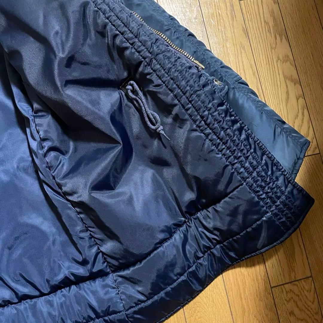 【ホッペタロマン】N-3B HOUSTON　M　ネイビー系　リフレクター付