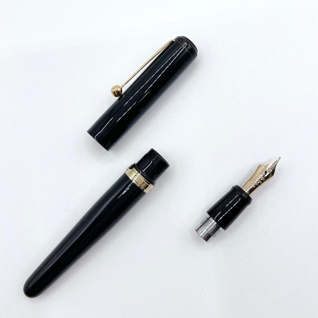 大橋堂 OHASIDO レジン 万年筆 14K J.S.U 1912 ブラック