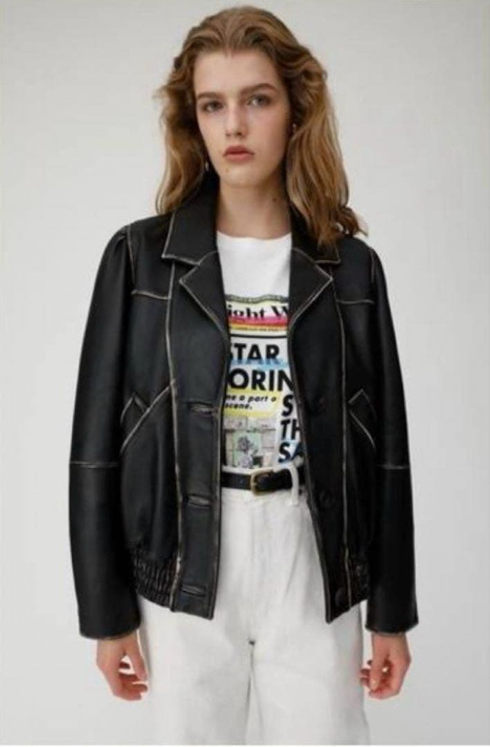 moussy AGED LEATHER ブルゾン