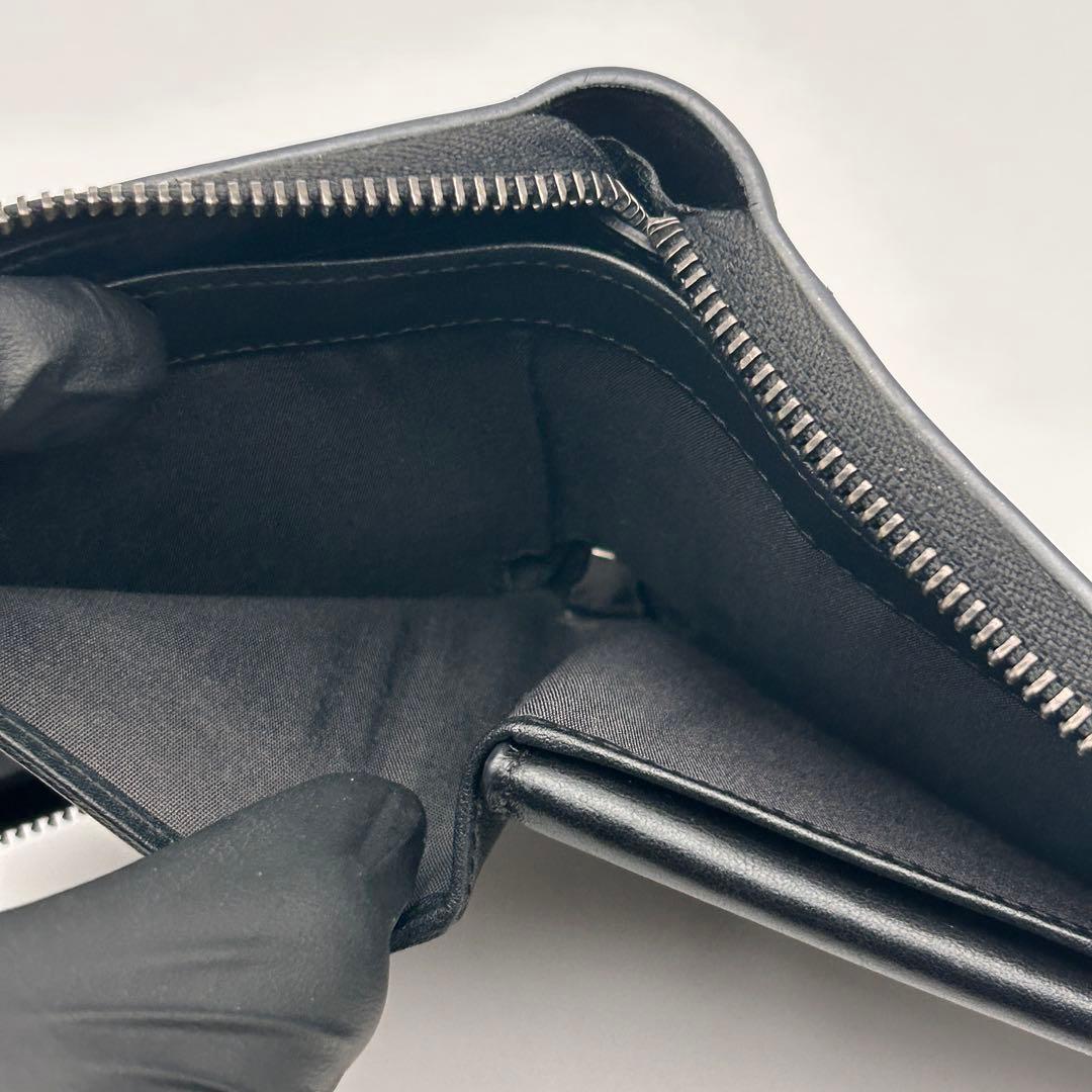 ✨極美品✨ JIMMY CHOO ジミーチュウ 二つ折り財布 ブラック 希少性大