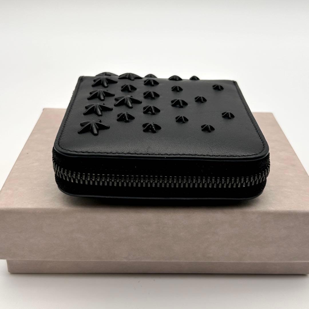 ✨極美品✨ JIMMY CHOO ジミーチュウ 二つ折り財布 ブラック 希少性大