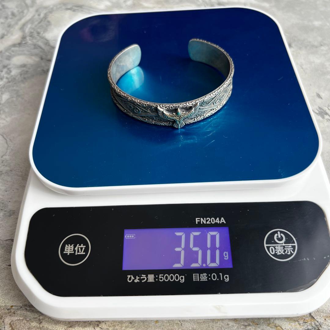 VINTAGE ヴィンテージ ワイド イーグルデザイン バングル ブレスレット