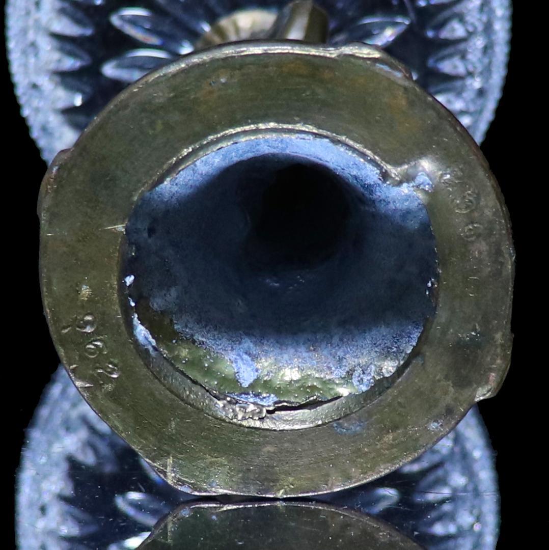 オールド・バカラ ブロンズ台座 天使の子供 切子大型コンポート ディアマン