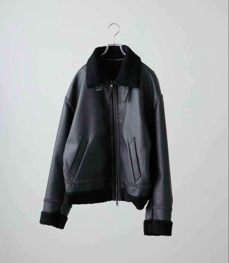 CLEL 4way リバーシブルフェイクシアリングジャケット