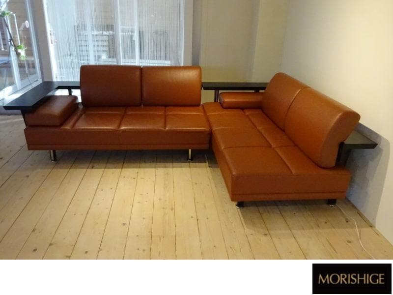 森繁/MORISHIGE　ムーンライト　コーナーソファ　本革　美品