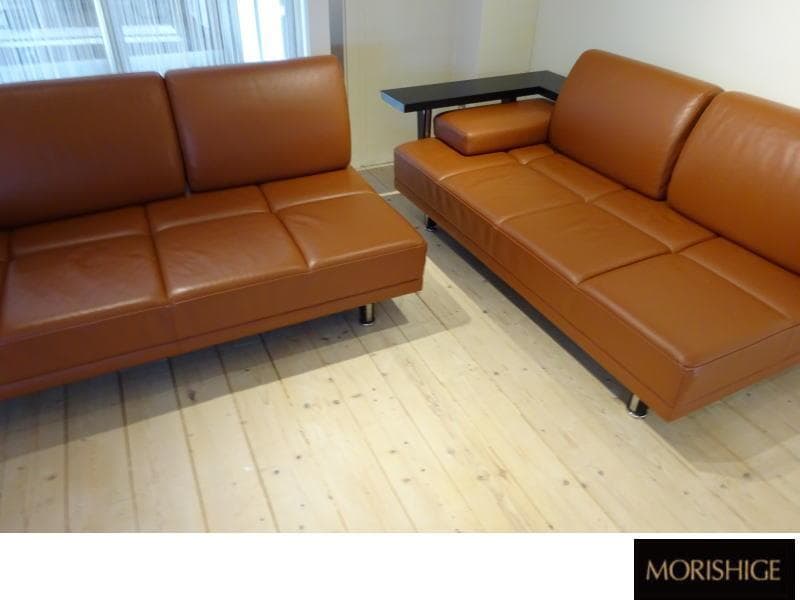 森繁/MORISHIGE　ムーンライト　コーナーソファ　本革　美品