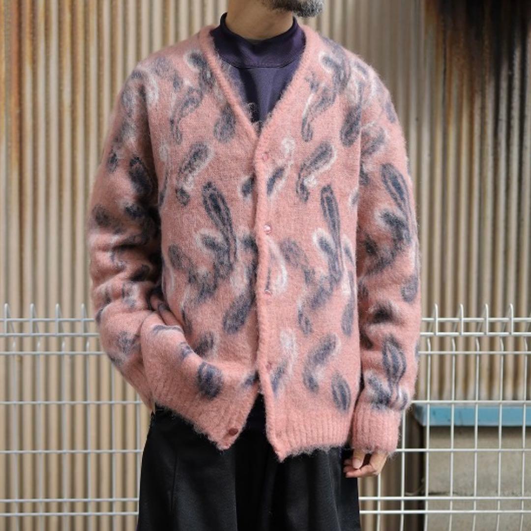 needles Mohair Cardigan ペイズリー柄 M