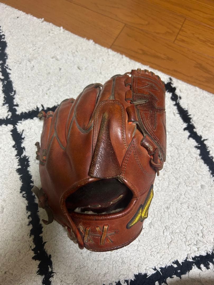 ミズノ 硬式グローブ レザー 茶色