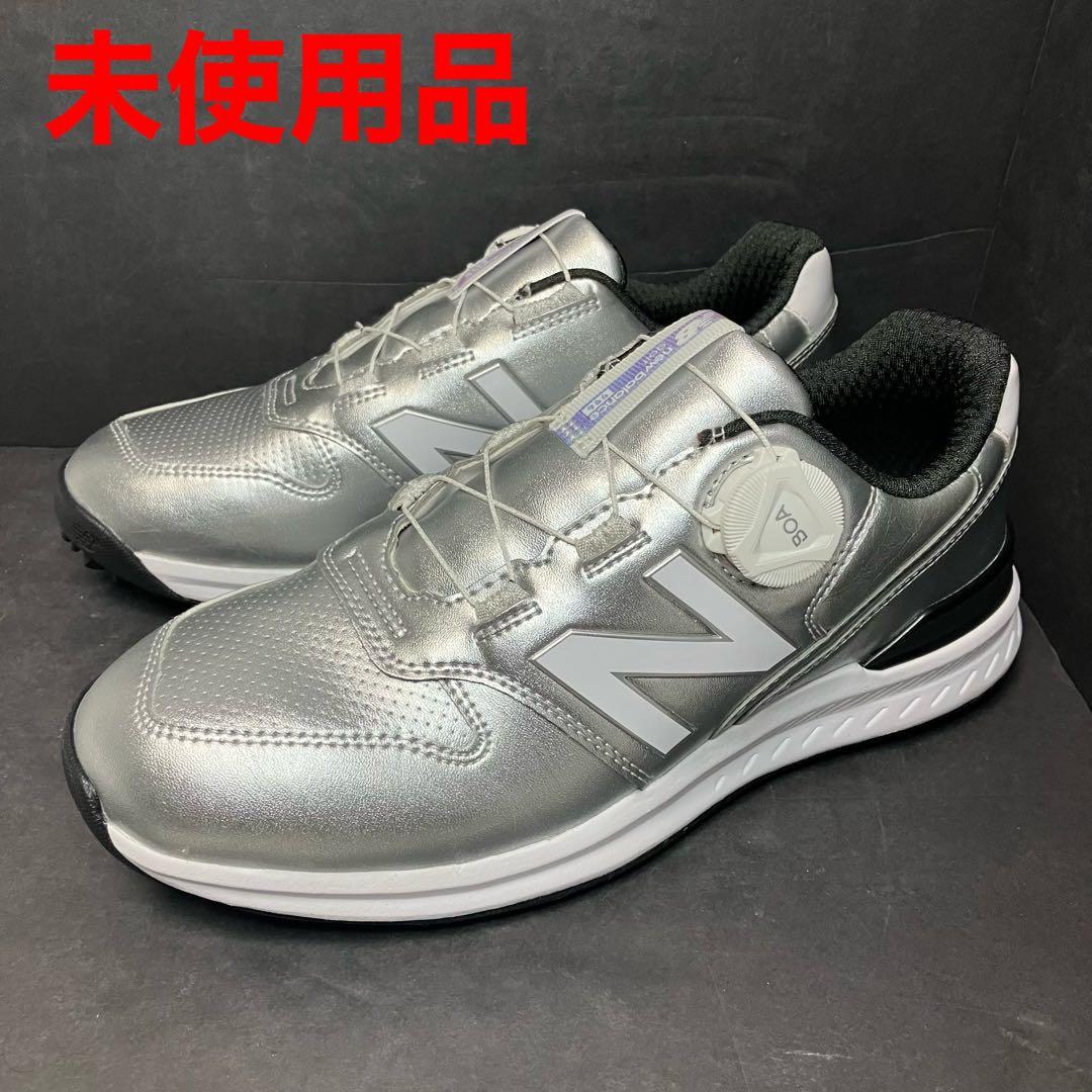 ニューバランス　ゴルフシューズ　996 スパイクレス　シルバー 未使用品