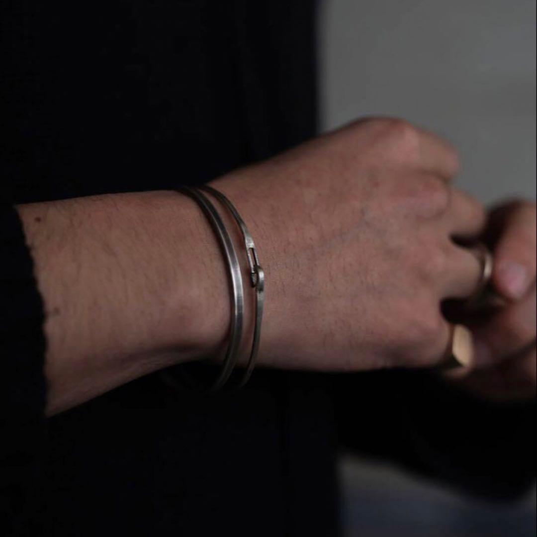 【新品】PRY シュウト Silver Hook Bangle [narrow]