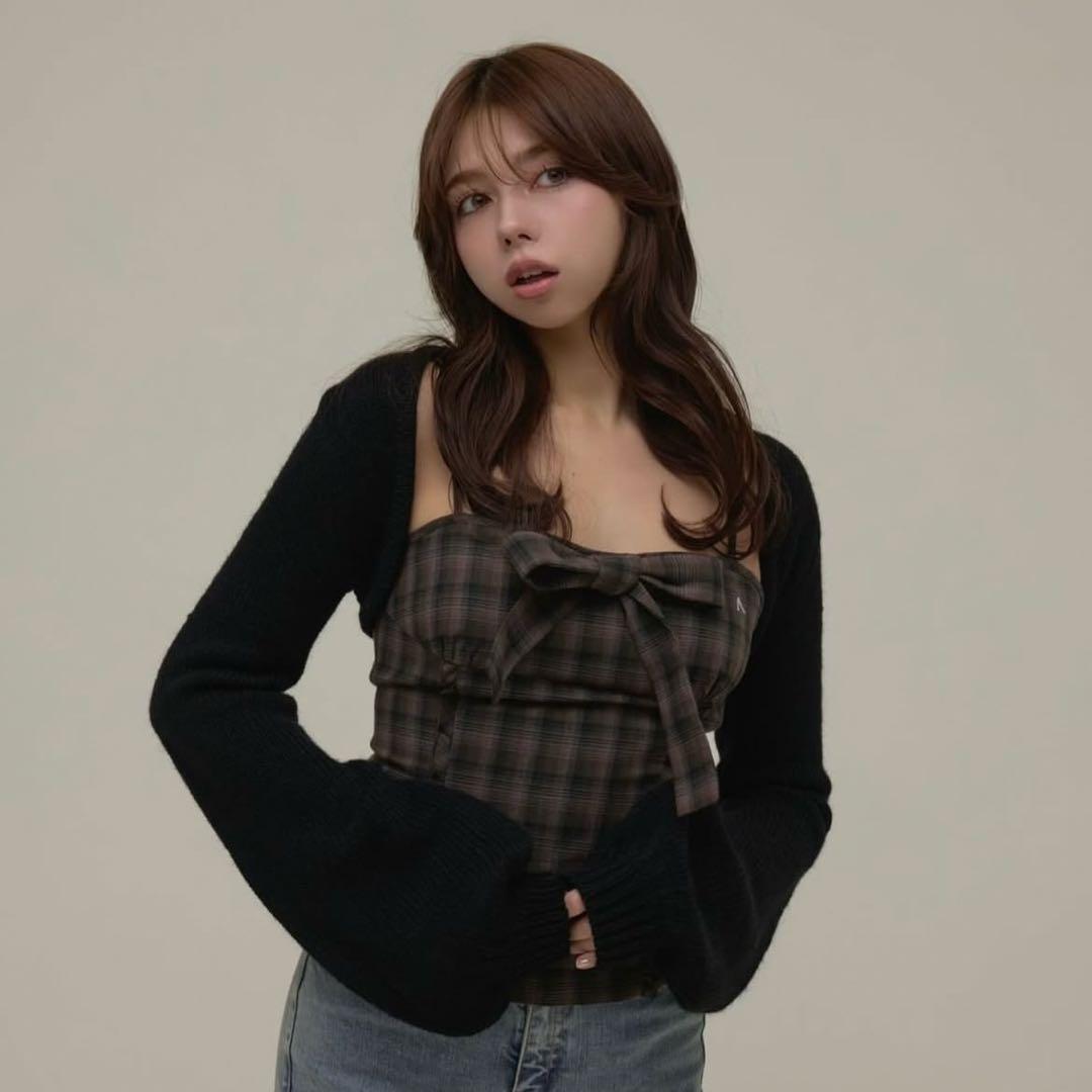 アンドマリー Andmary Tyla ribbon set tops トップス