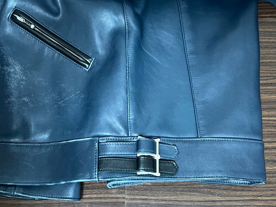 Lewis Leathers スーパースポーツマン ホース 40 ネイビー