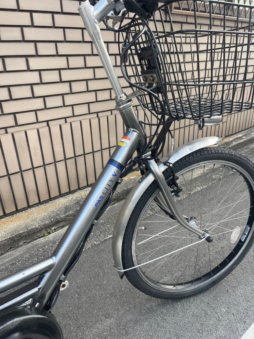 8.7ahヤマハパスシティV変速5段電動アシスト自転車24インチ