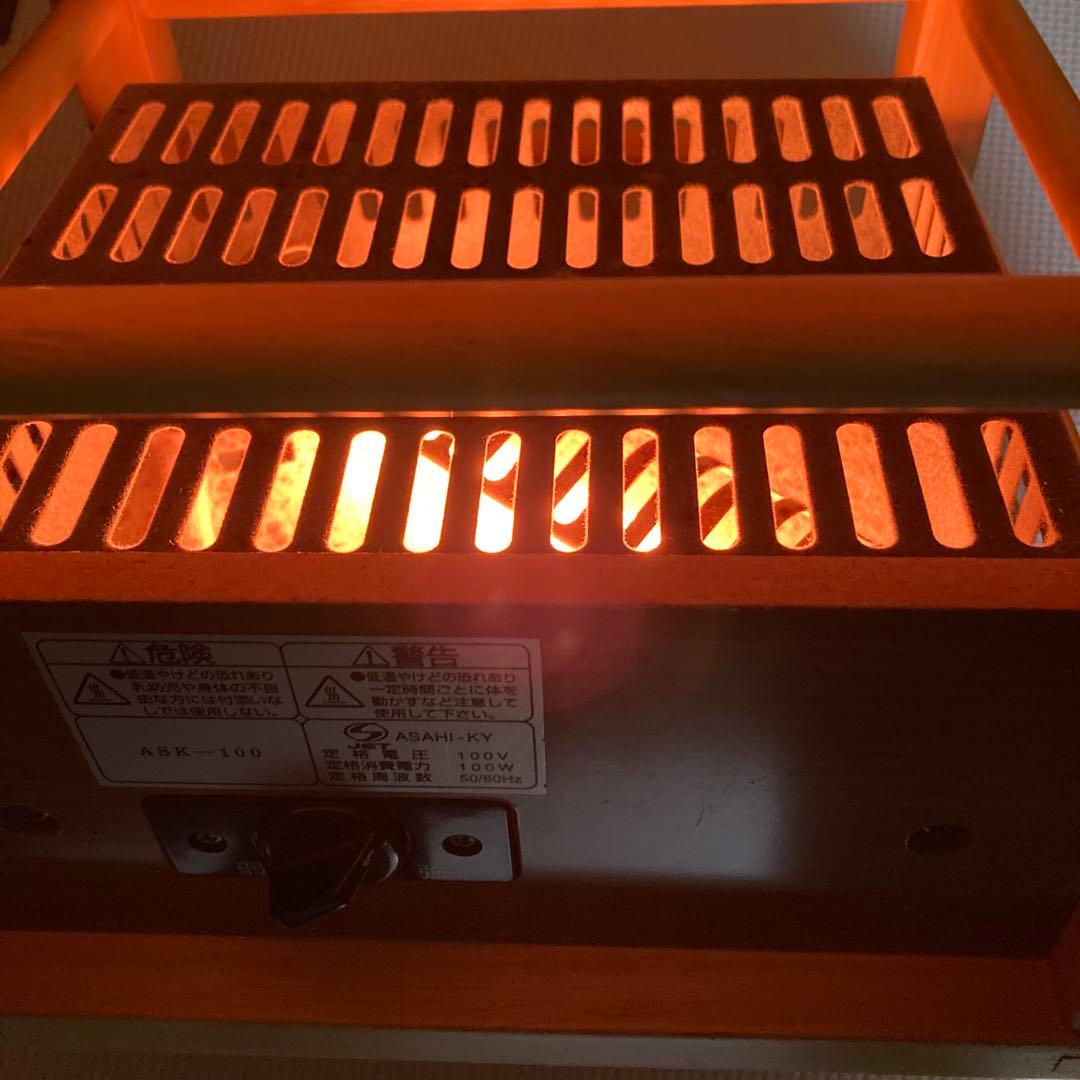 無印良品　暖か　木製電気式こたつ 格子デザイン