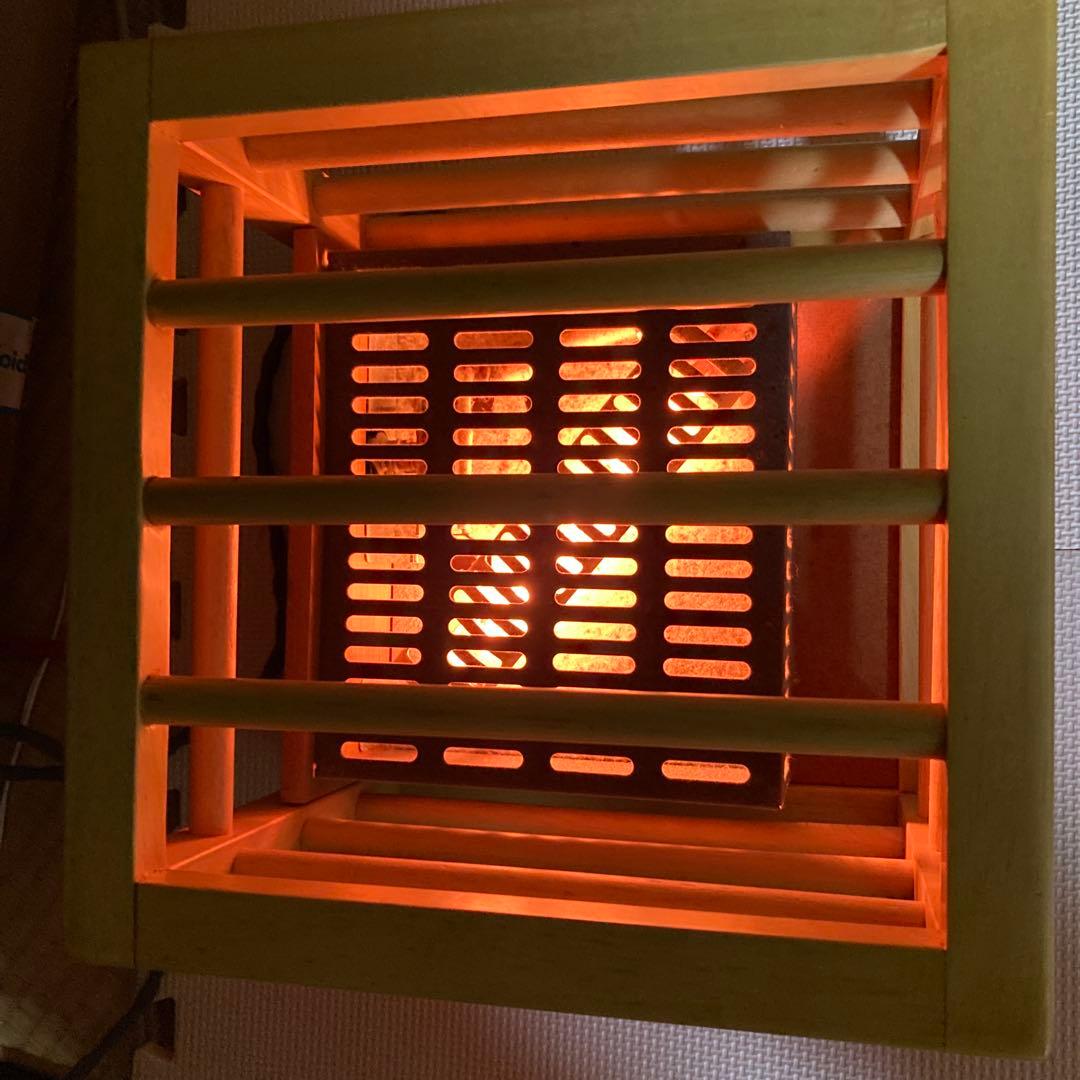 無印良品　暖か　木製電気式こたつ 格子デザイン