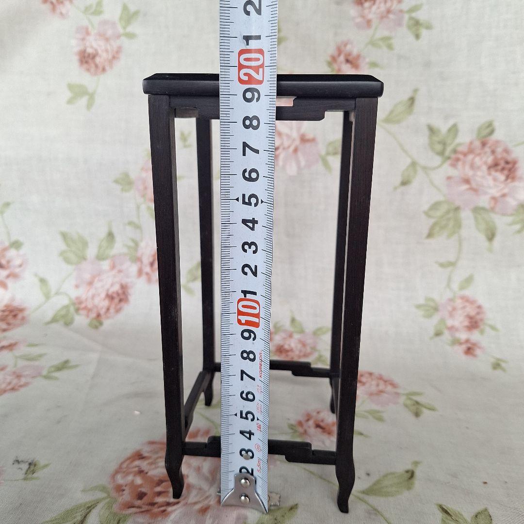 盆栽台　花台　木製透かし彫り花台　飾り台 1