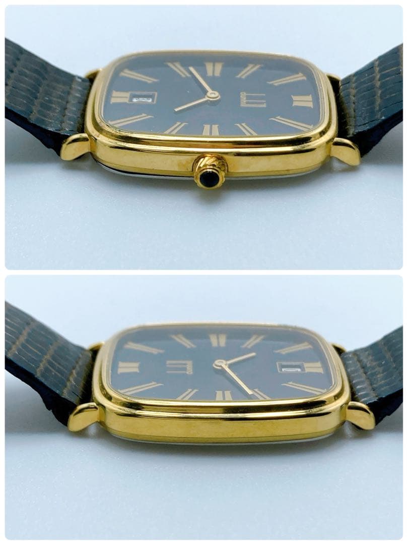 673 ダンヒル　ローマンインデックス　レクタンギュラー　腕時計