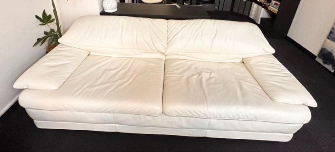 B&B Italia 本革ソファ アイボリー 3人掛け イタリア製