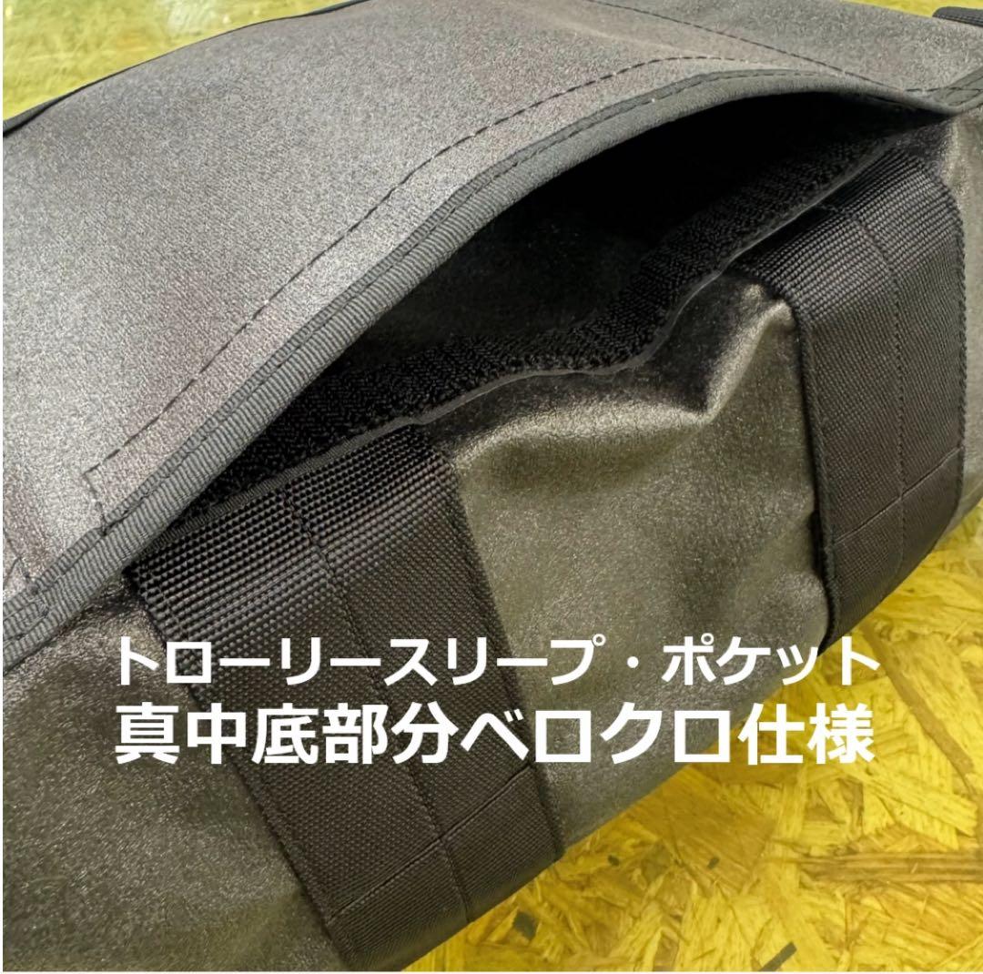APIOx横濱帆布鞄 ブラックキャンバス・アビエイターキットバッグ迷彩ポーチ付