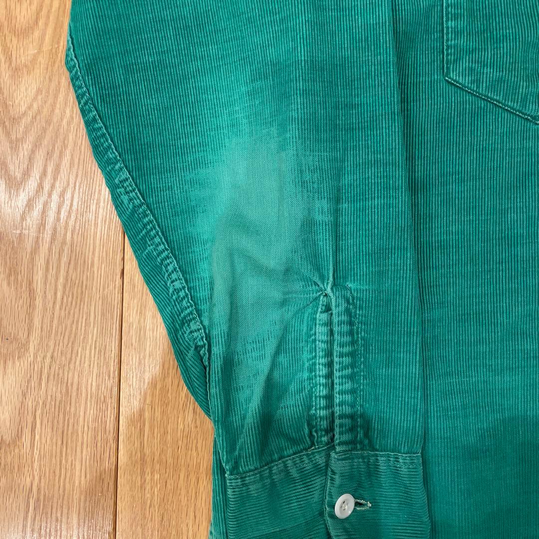 40s 50s コーディロイシャツ　オープンカラー　vintage