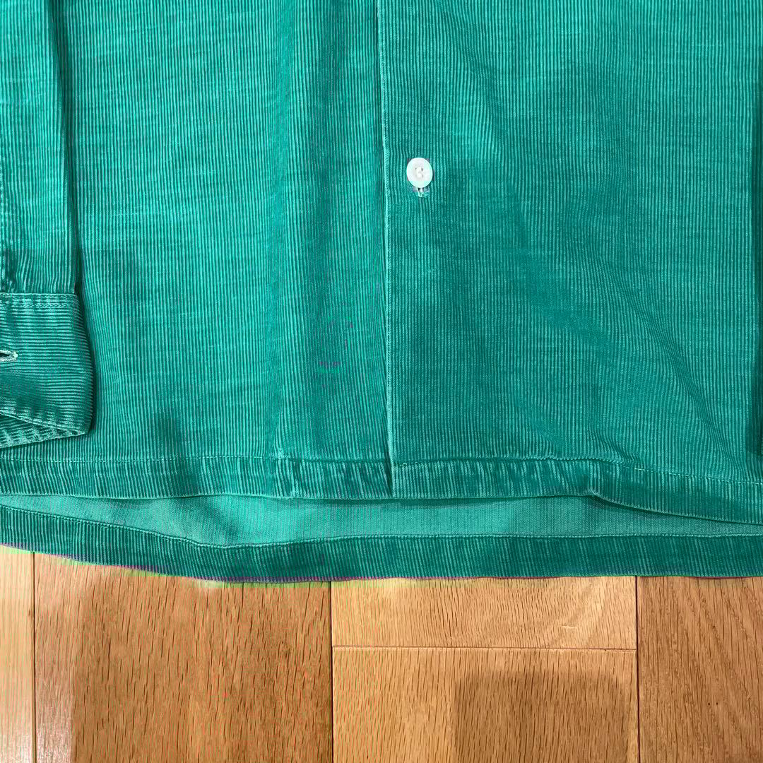 40s 50s コーディロイシャツ　オープンカラー　vintage