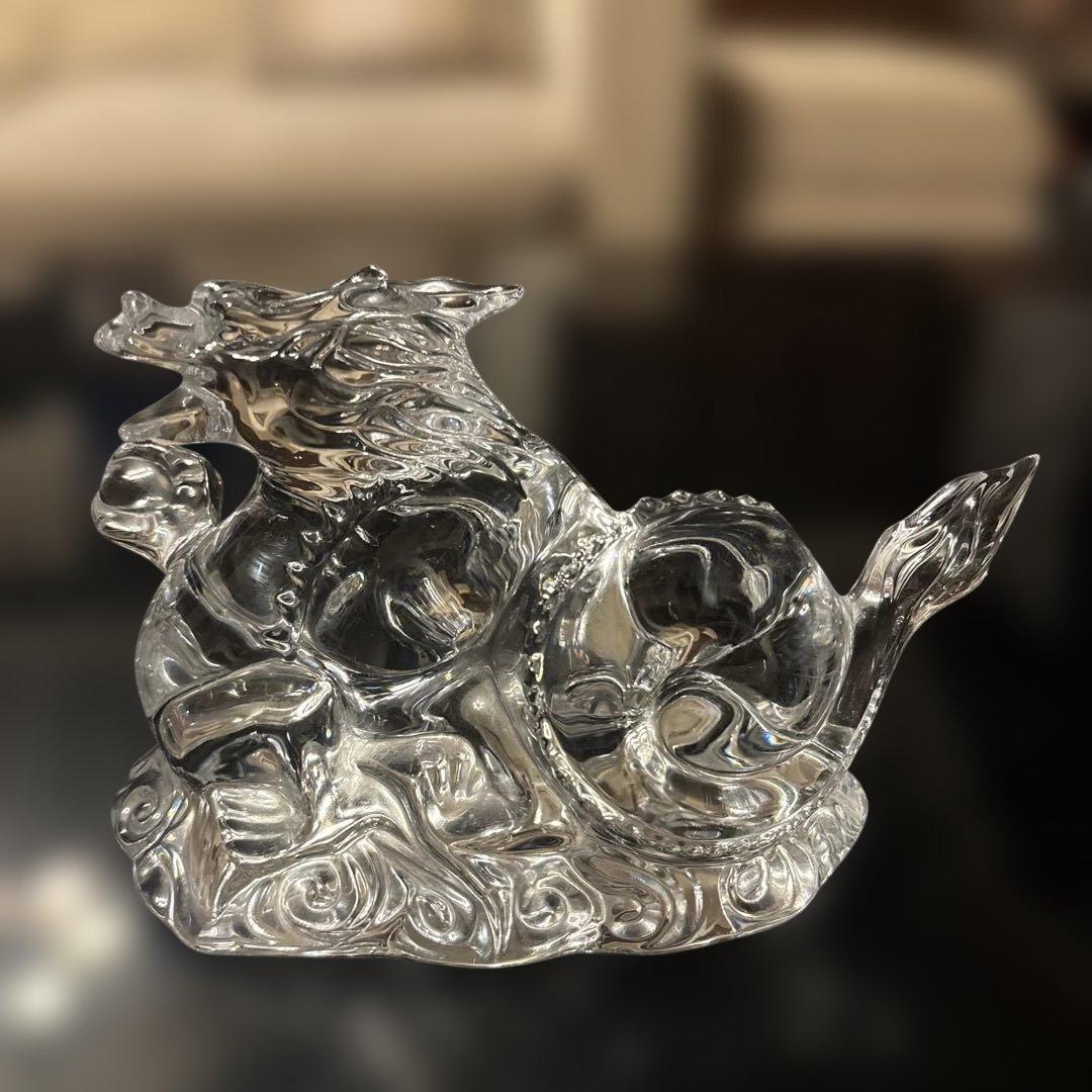 バカラ　クリスタルオブジェ　ドラゴン　龍　箱無し