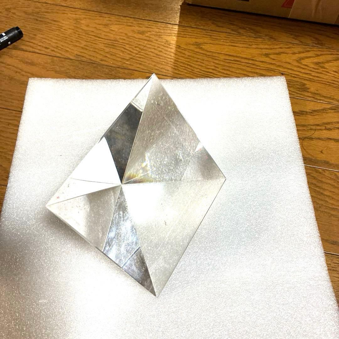 宇宙パワークリスタルピラミッド♡大サイズ♡透明感抜群!! 759g