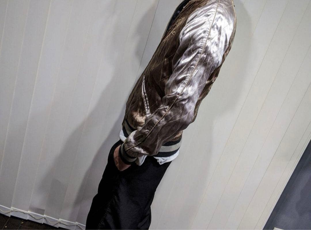 WJK 刺繍 リバーシブル スカジャン