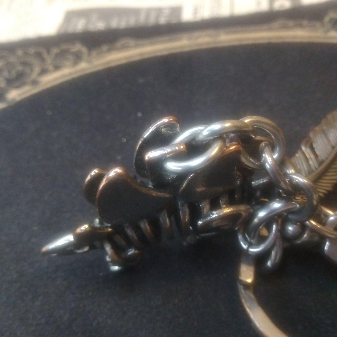 コーチ　シルバーメタリック　トリケラトプス　立体　キーホルダー【比較的美品】