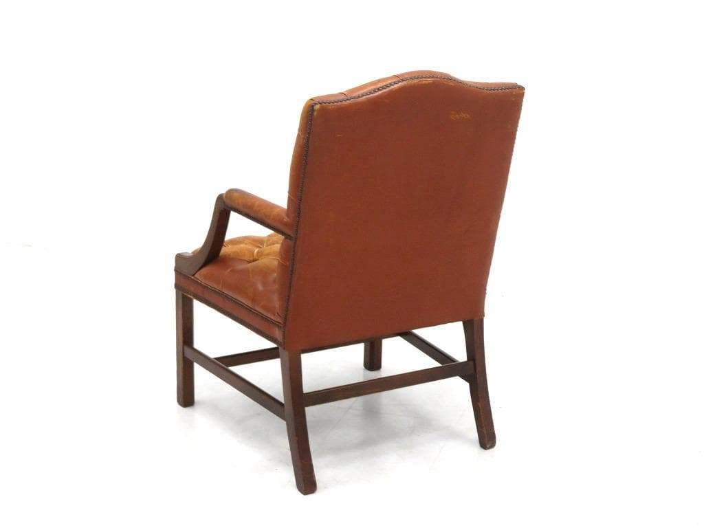 英国　イギリス　アンティーク　総本革　レザー　チェア　チェア　ソファ