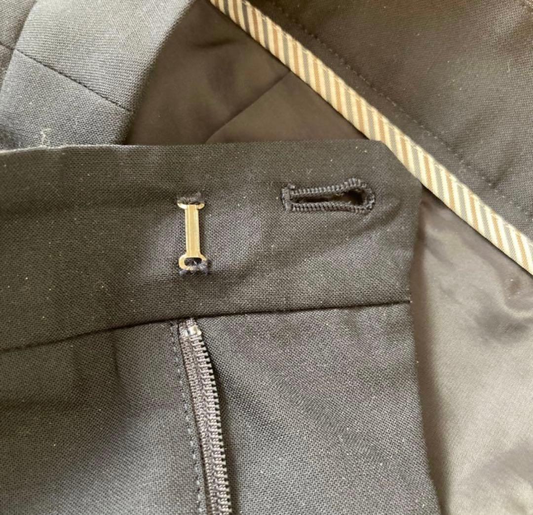 グリーンレーベルリラクシング パンツ　スーツ 40 紺　ノーカラー　ストレッチ