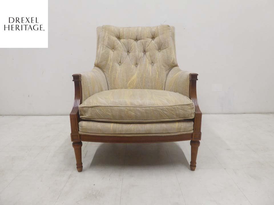 ドレクセル ヘリテイジ ビンテージ UPHOLSTERY 1P ラウンジソファ