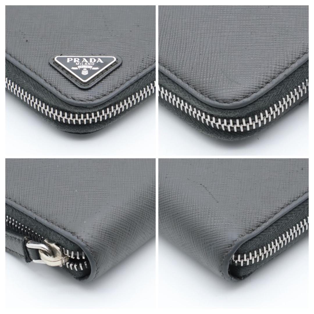 【極美品】PRADA ジップアラウンドウォレット　サフィアーノレザー　長財布