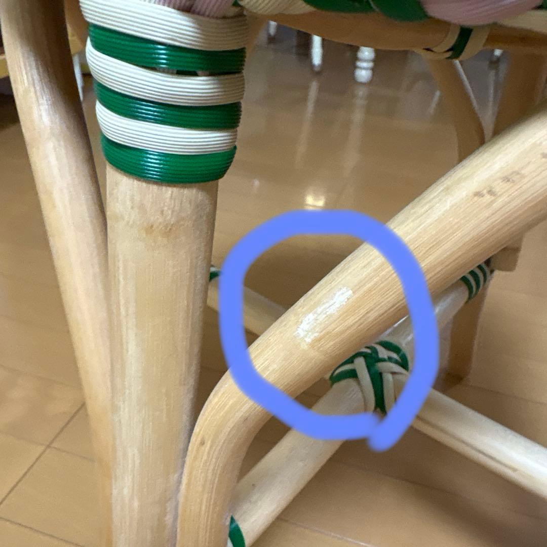 最終値下げ！オルネドフォイユラタンビストロスツール／ホワイト