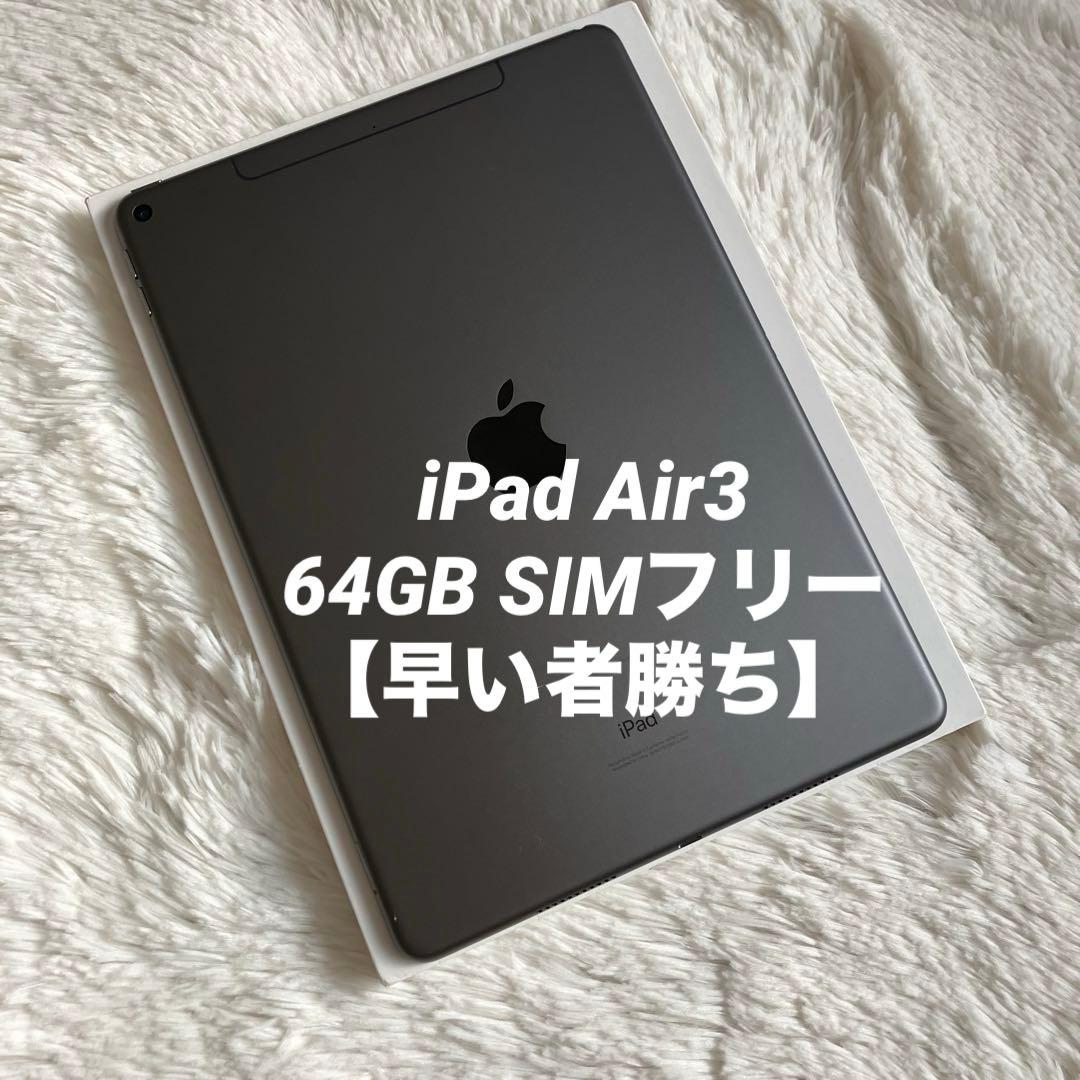 【完動品】iPad Air3 64GB SIMフリー 【すぐ発送】【付属品】