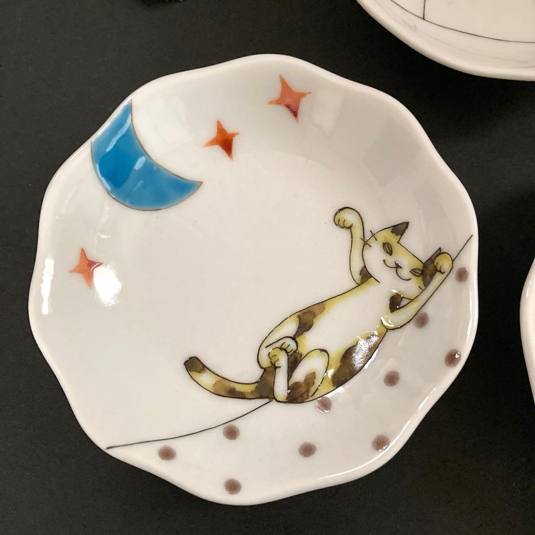 九谷焼　いとつき窯　岡田絹代　小皿　5枚