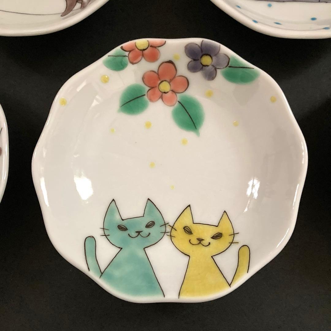 九谷焼　いとつき窯　岡田絹代　小皿　5枚