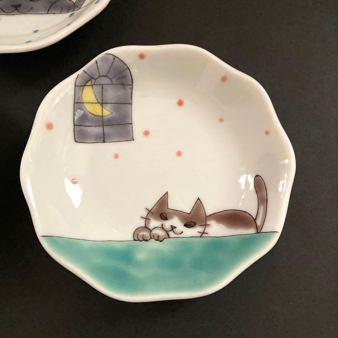 九谷焼　いとつき窯　岡田絹代　小皿　5枚