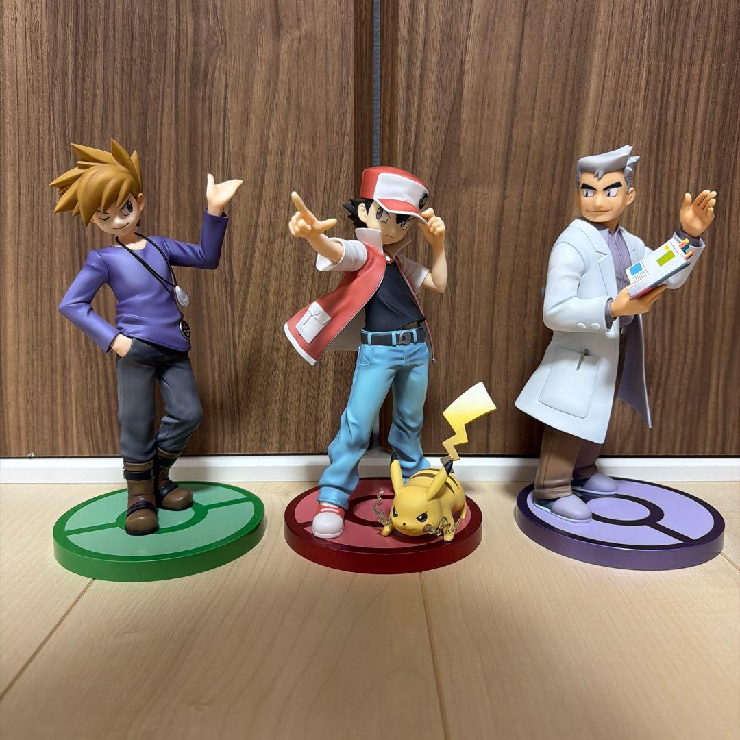 し*む様 ポケモン　ARTFX Ｊ　レッド　グリーン　オーキド博士　フィギュア