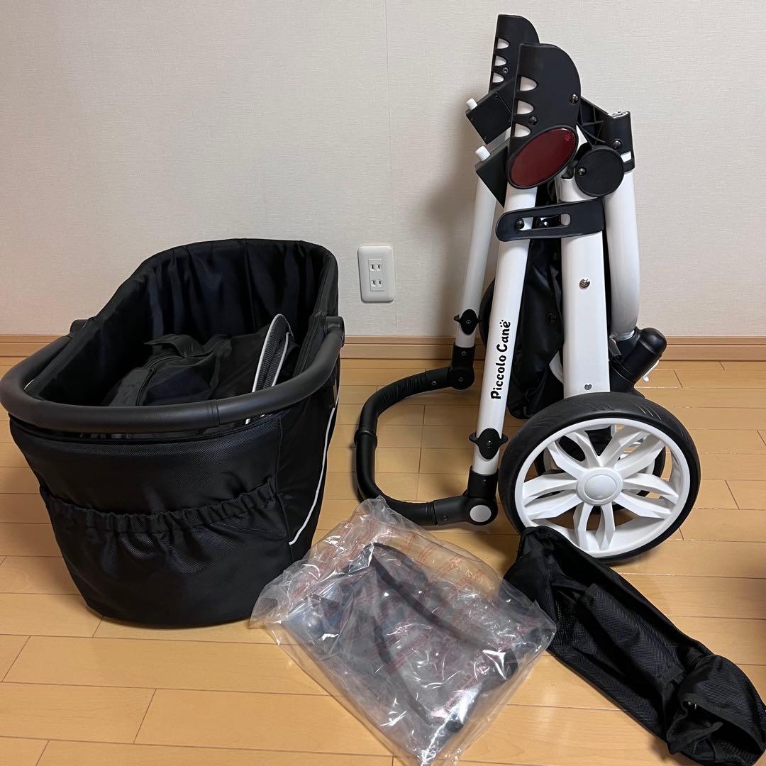 【美品】ピッコロカーネタントⅡ ハンドル7段階調節　レインカバーボトルホルダー